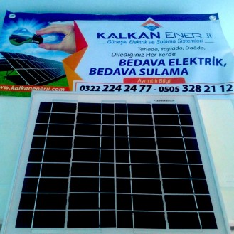 Güneş Paneli 10 Watt Polikristal