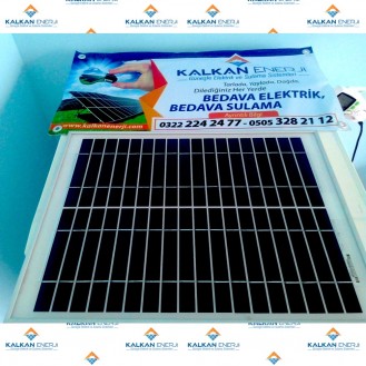 Güneş Paneli 20 Watt Polikristal